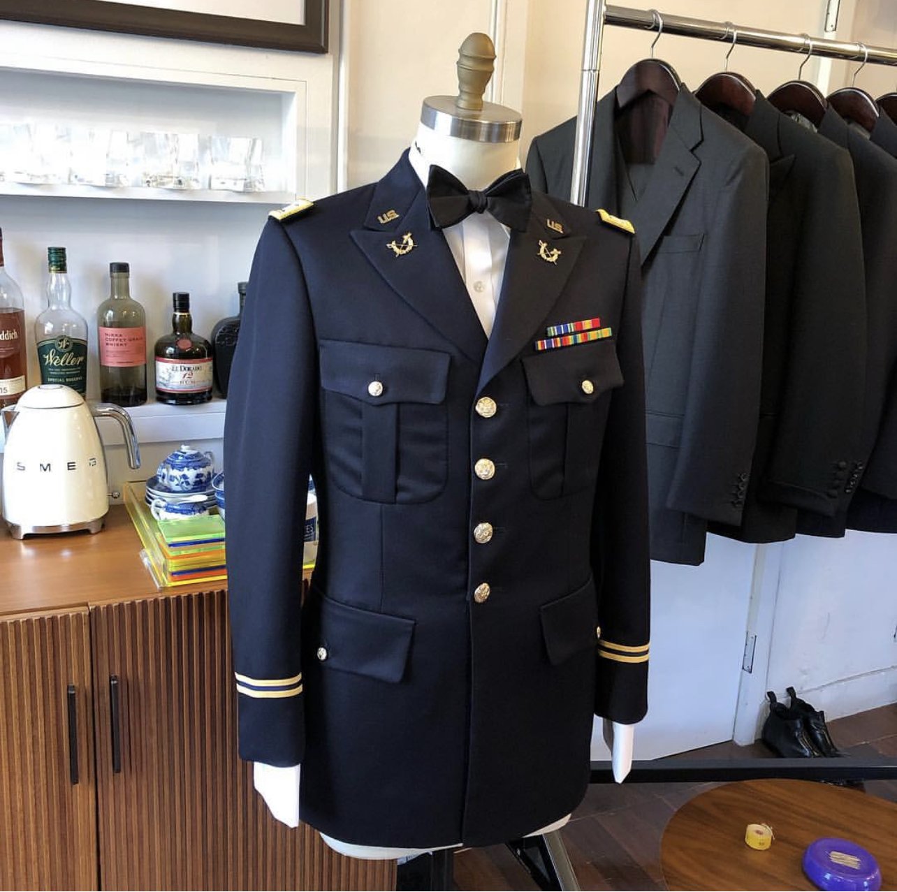 A classic bespoke military jacket