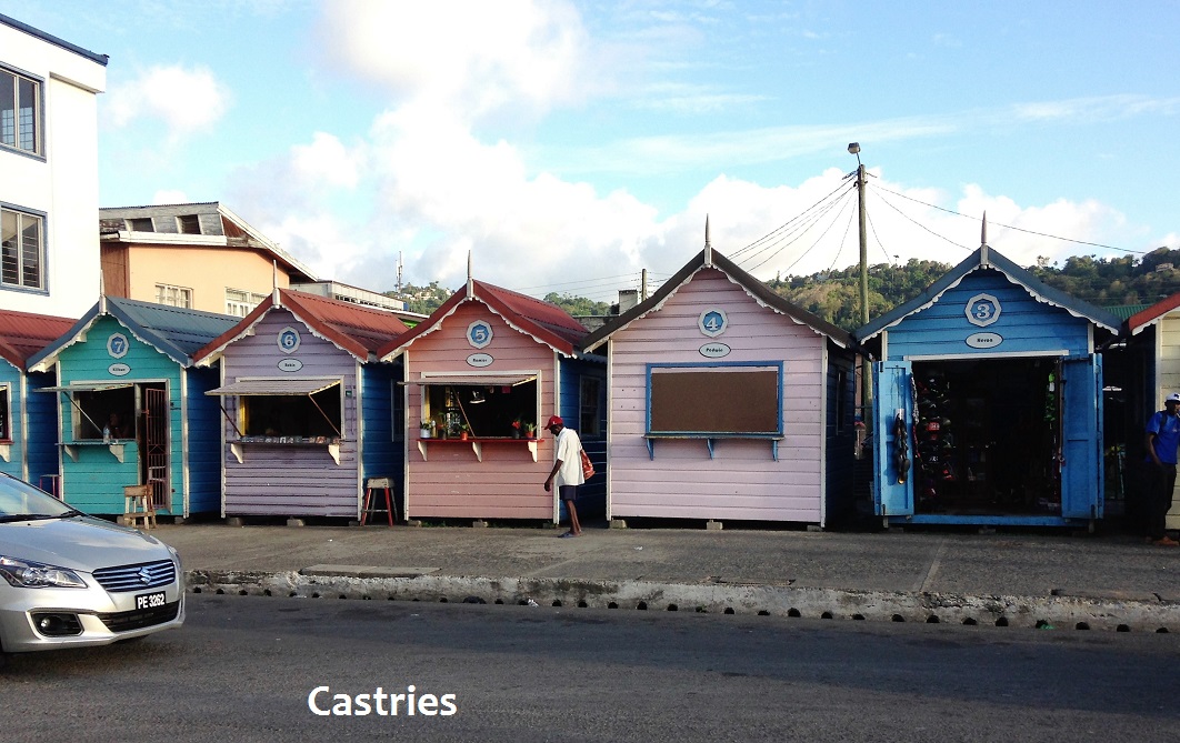 Castries little stalls.JPG