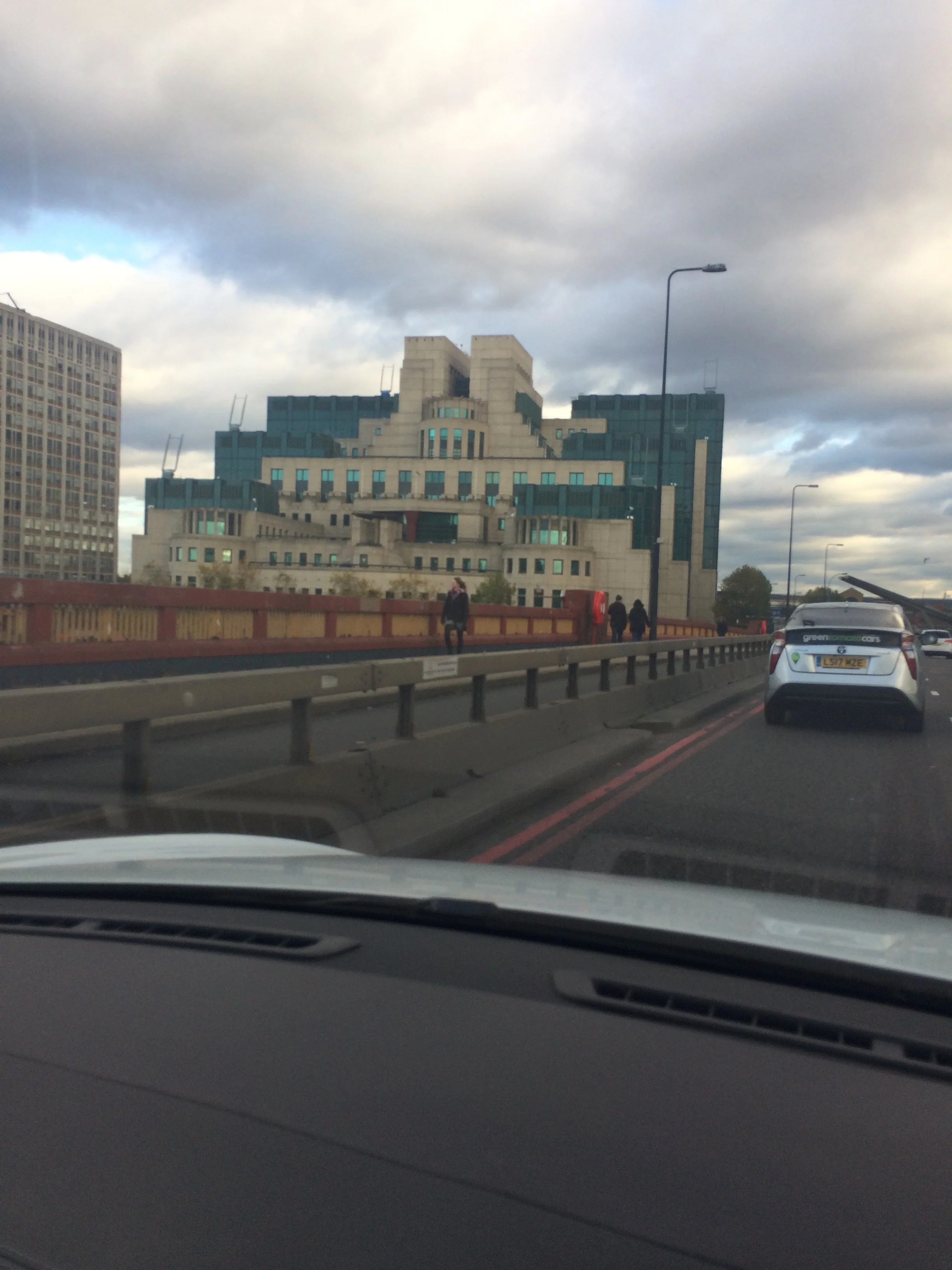 Catching the train going back, took a lot of (British) intelligence.