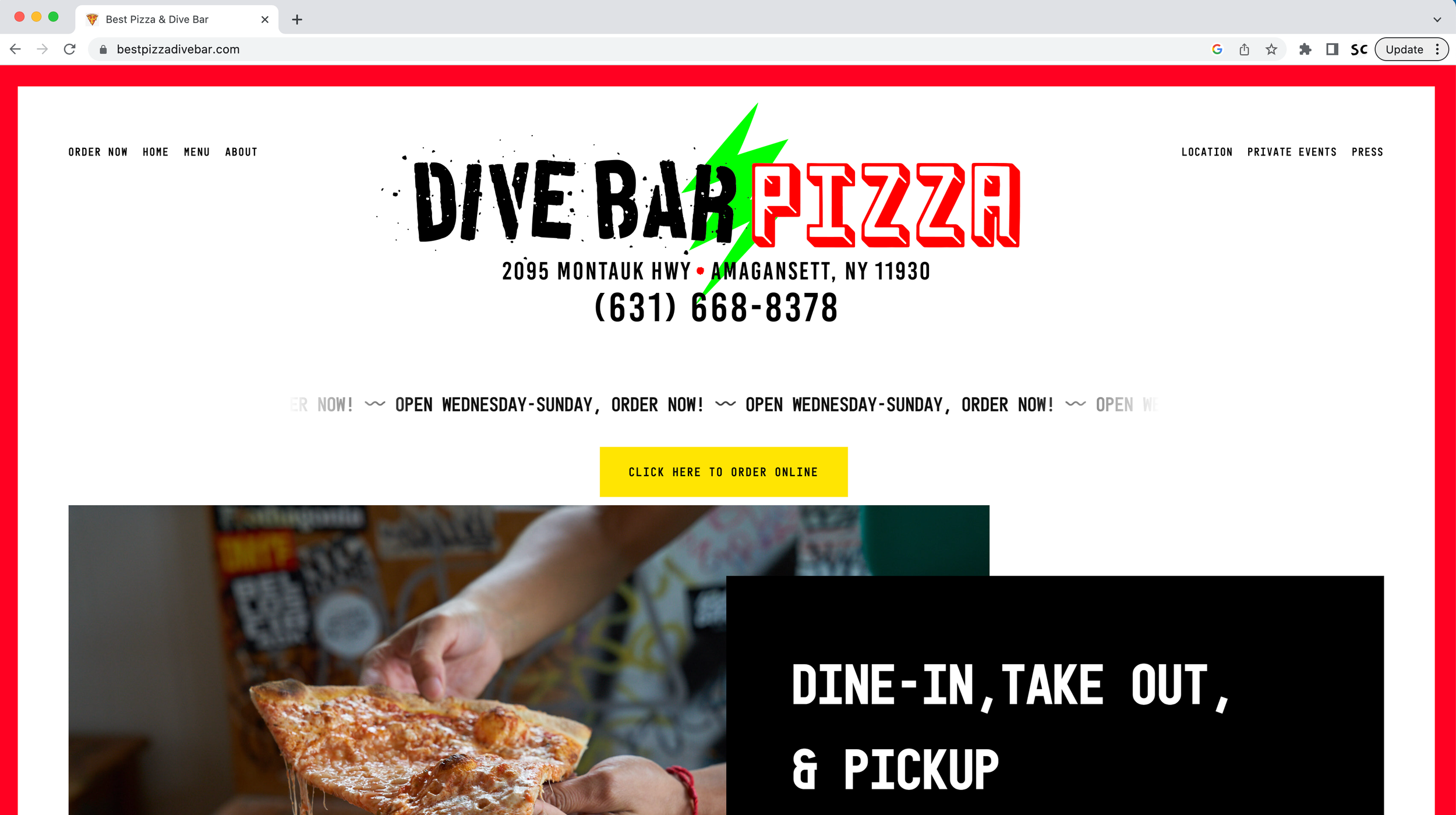 DIVE BAR PIZZA MANTAUK
