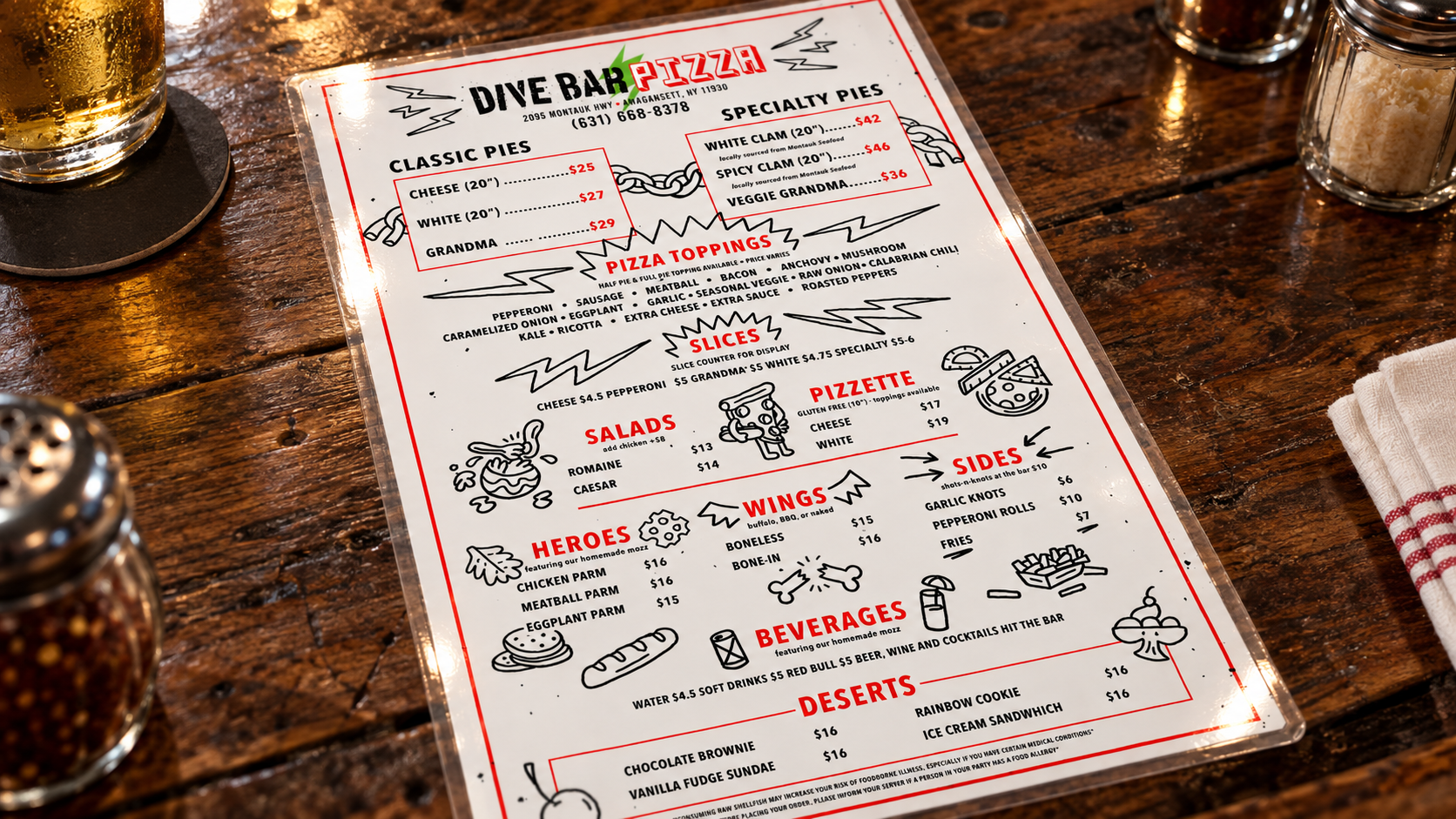 DIVE BAR PIZZA MANTAUK