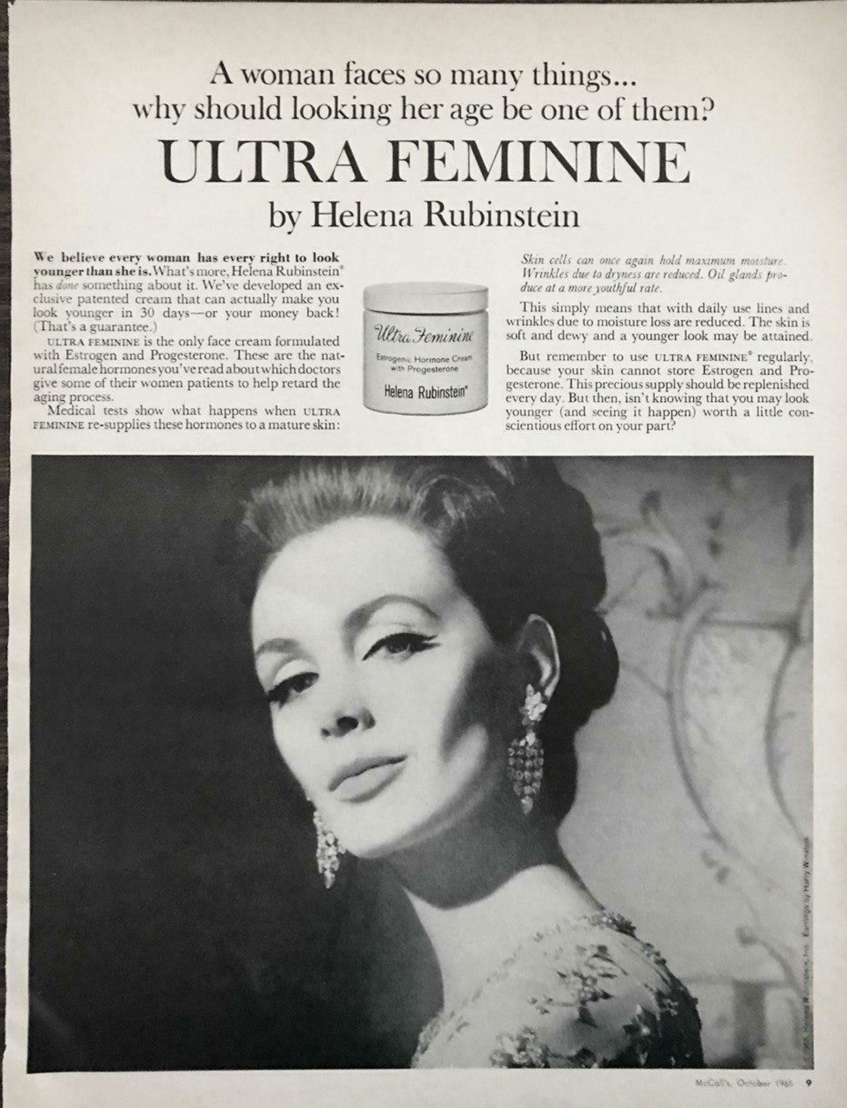 When Face Cream Contained Estrogen