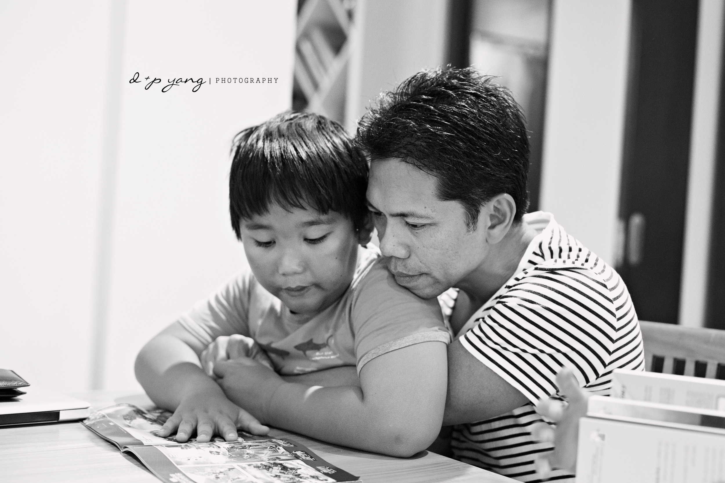 Daddy and Joshy snuggles.