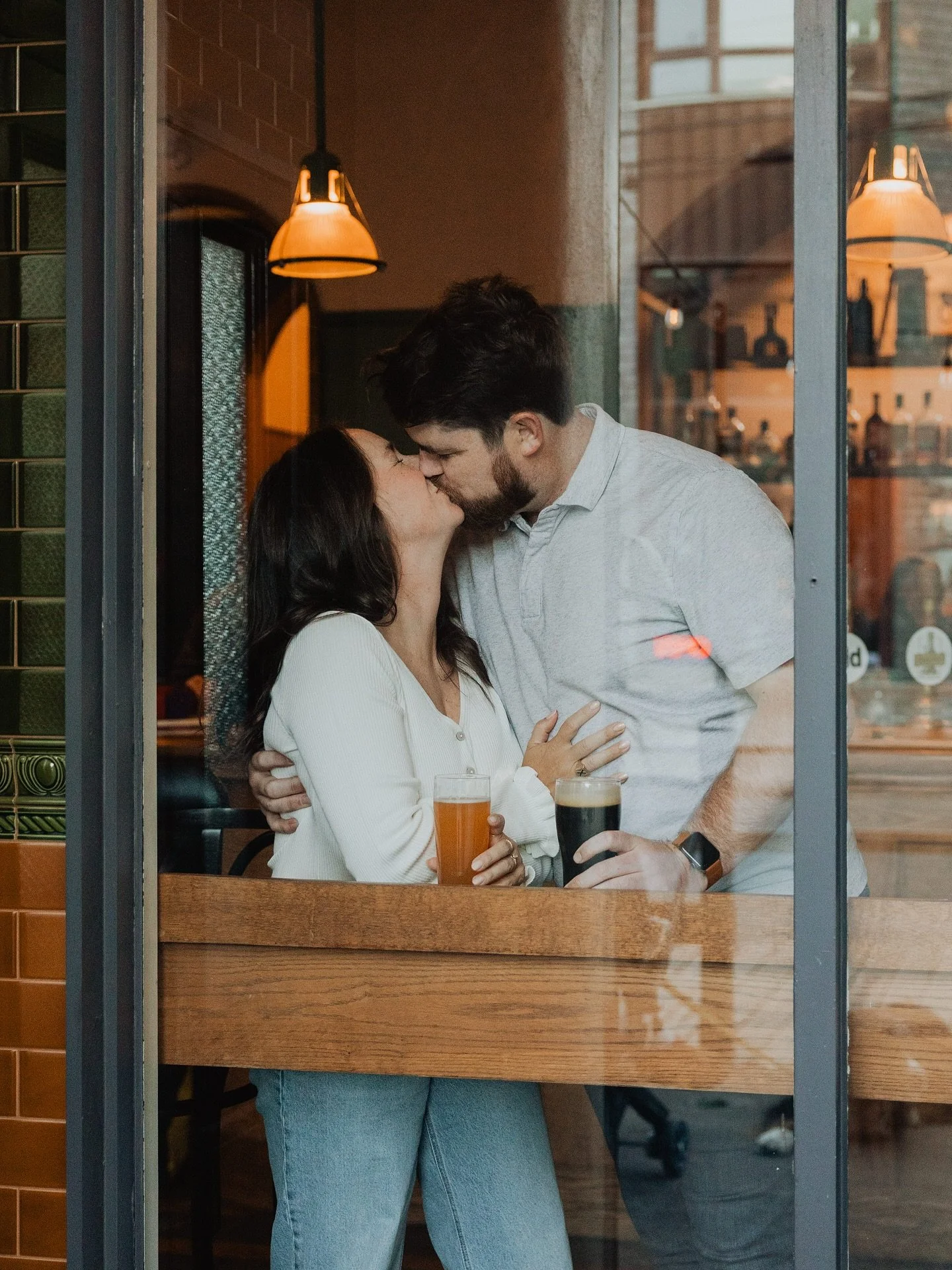 Postcards from the North End.
.
Loved our time with these two, Martha &amp; Mo! Thanks for meeting up with us on your recent trip! Less than a year to go before the big day!