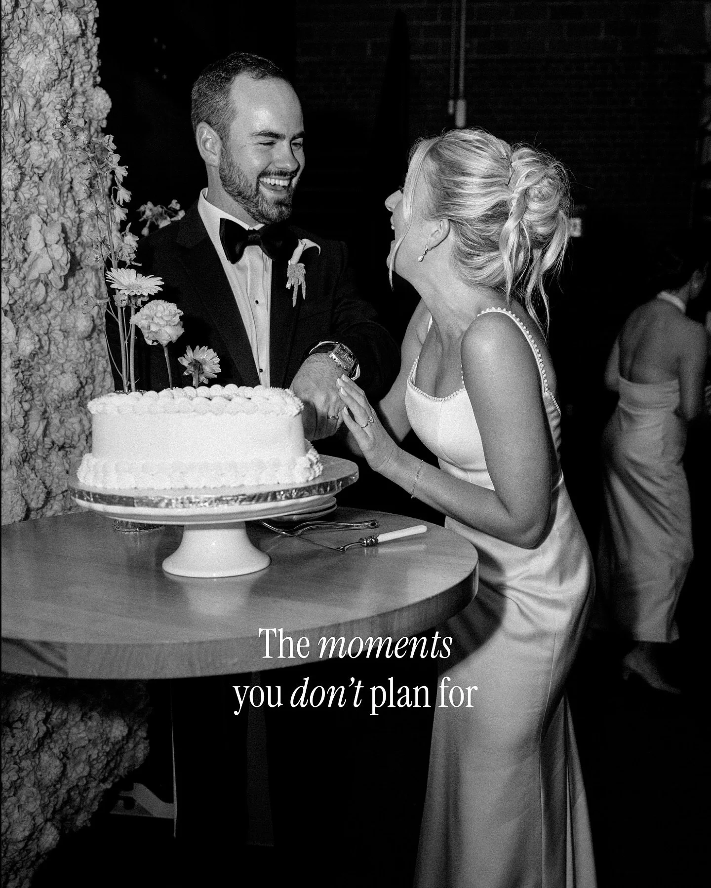 This is what actually matters &mdash;
.
Your day will go by real fast&hellip; and it&rsquo;s over before you realize it. So give yourselves time to take it all in. Be present with each other and with your people. The magic happens in the moments you 