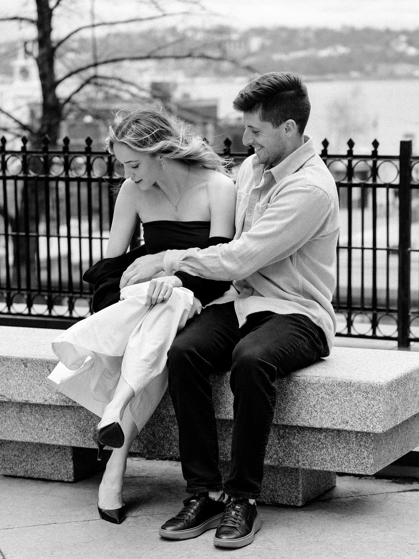 Shall we go around downtown Halifax? Yes please.
.
Counting down the weeks til we get to celebrate these two at Lightfoot &amp; Wolfville @lwwines.
.
Gabrielle &amp; Kurtis | 2026 Halifax Engagment Session