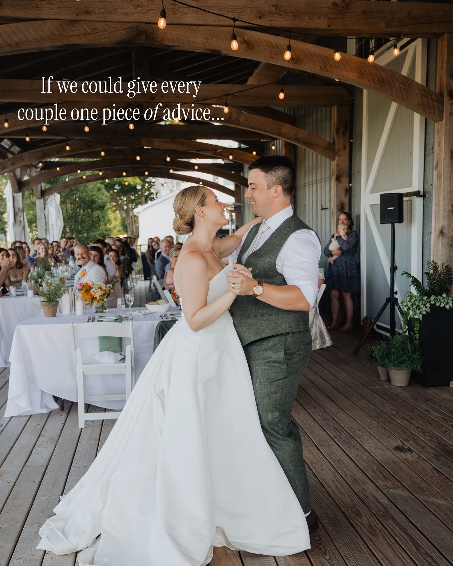 To every couple planning their wedding &mdash; your day will go by faster than you think. Make space to enjoy&hellip; and to be actually in it. Don&rsquo;t forget what it&rsquo;s all about.