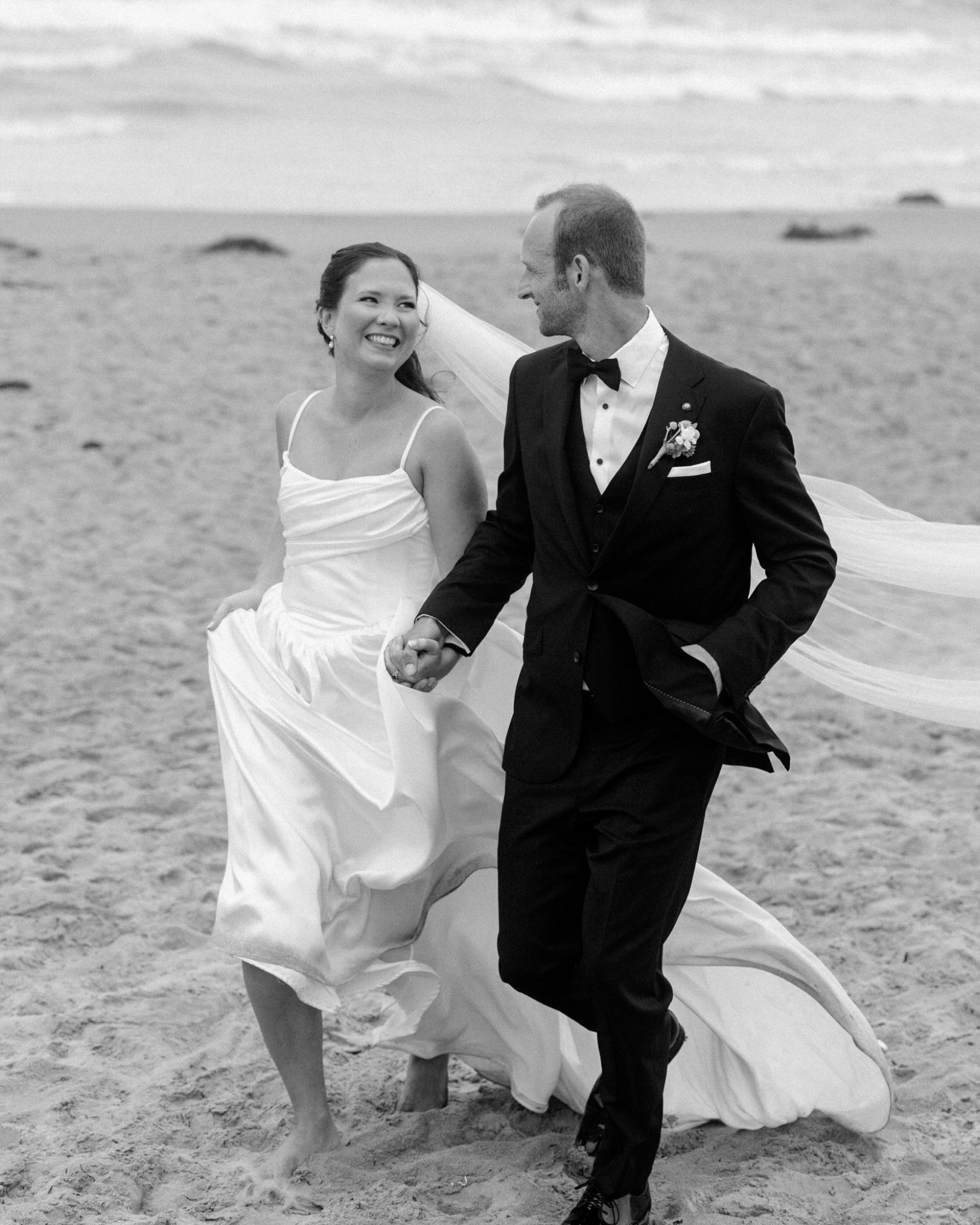 It rained on and off throughout the day, &mdash; during their first look, private vows, especially just before the ceremony. But these two waited patiently for a break.

And then, almost perfectly, the rain gave them a little window just as it was ti