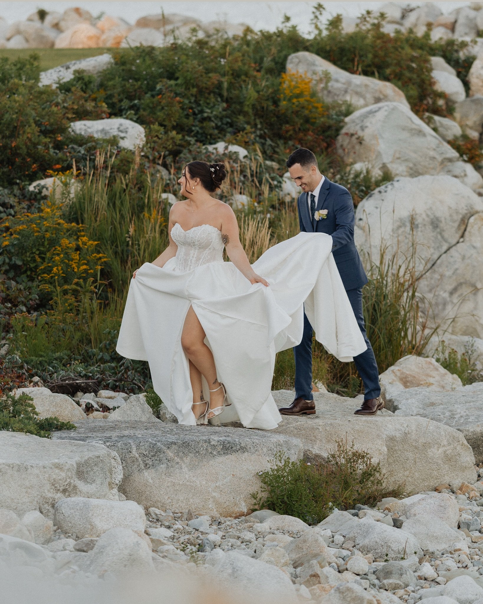 THE DIXONS
.
The perfect mix of romance, coastal elegance, and a whole lot of love.
.
These two were such an absolute joy to photograph &mdash; warm, genuine and their appreciation throughout the day meant more than they probably realized. Their firs