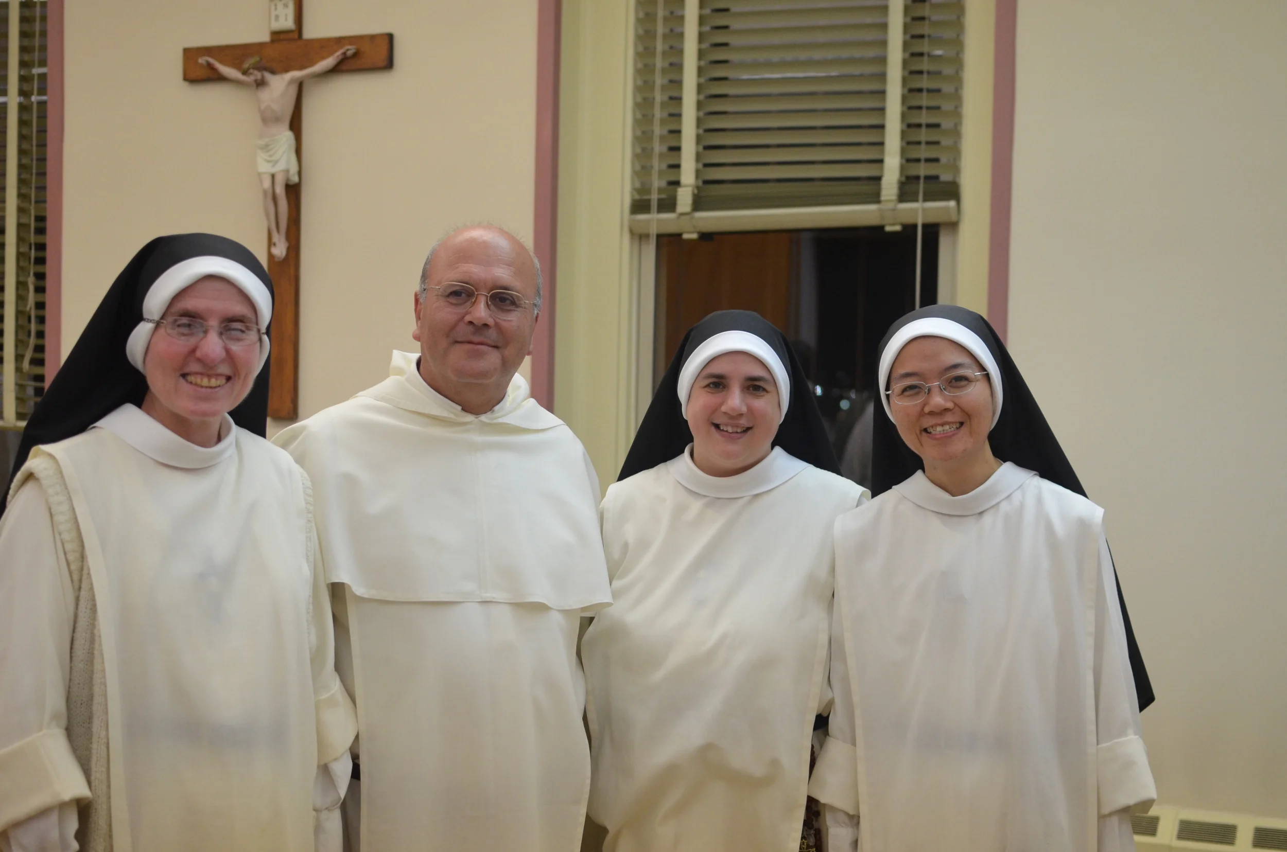 The Summit sisters made sure to get a photo with Father the last evening of the meeting.