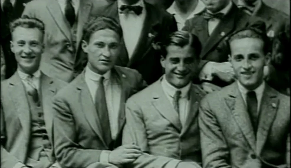 Bl Pier Giorgio (2nd from right) with some friends.