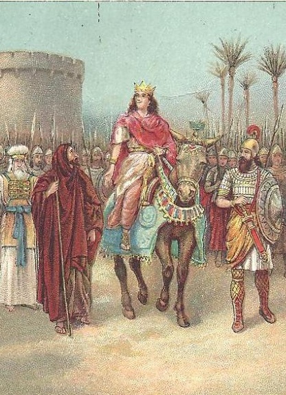 King Solomon claims his father’s throne