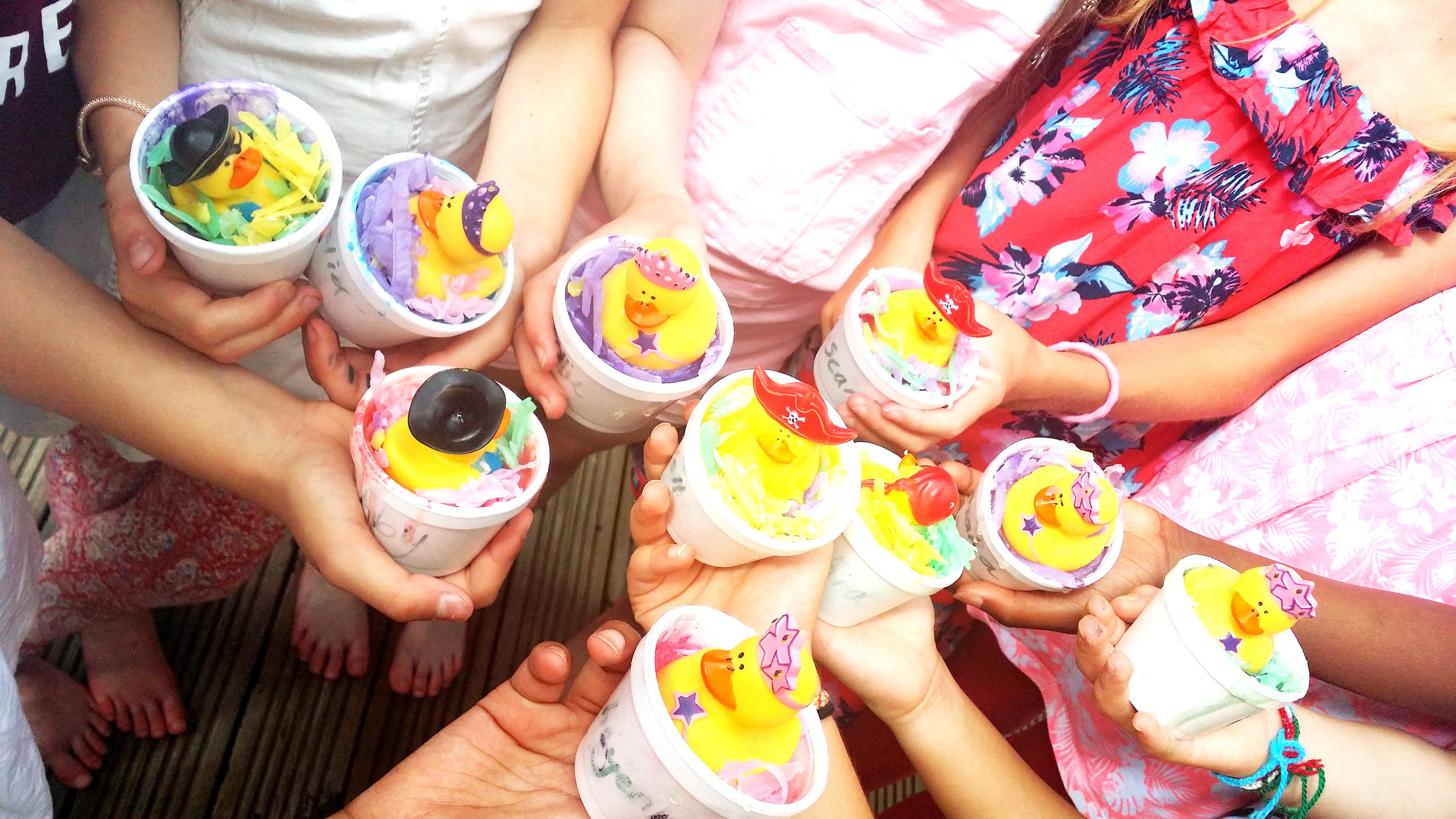 Copy of girls showcasing their soap making skills