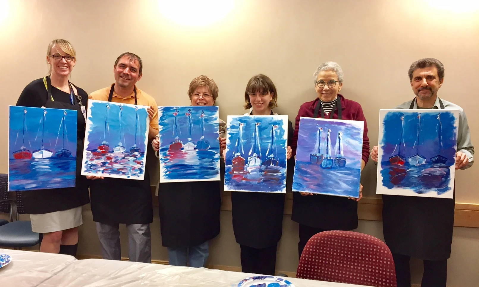  The program has now expanded to include 'Paint Night' workshops for patients, family members, caregivers, nurses and doctors.&nbsp; 