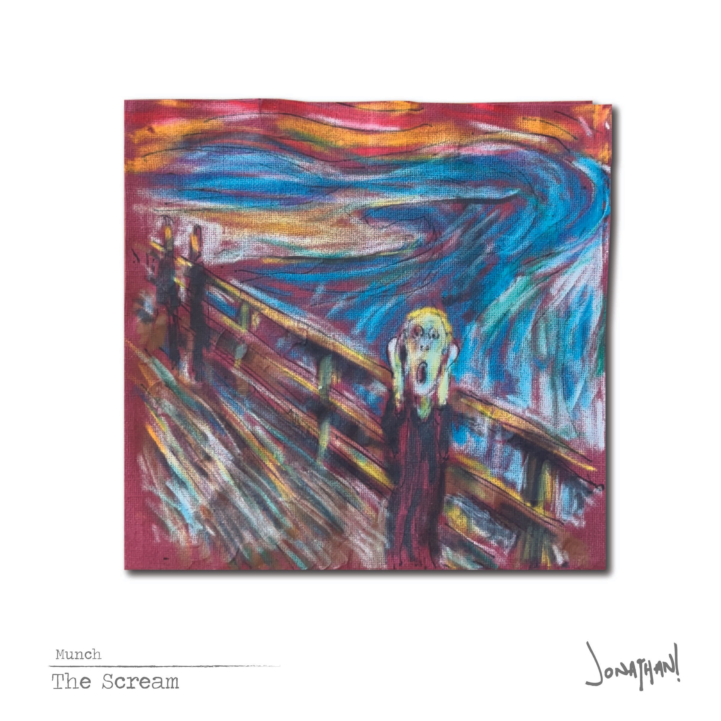 Famous Art on Napkins: Munch's 'The Scream'