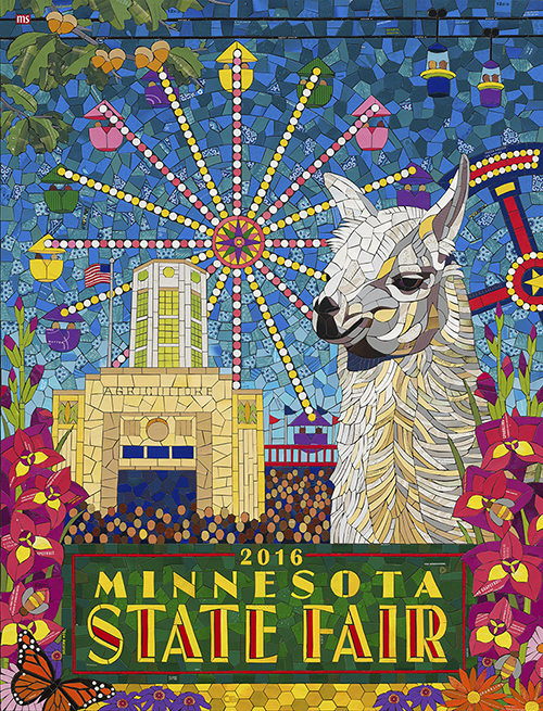 Lucky the Llama | 2016 Minnesota State Fair Commemorative Art