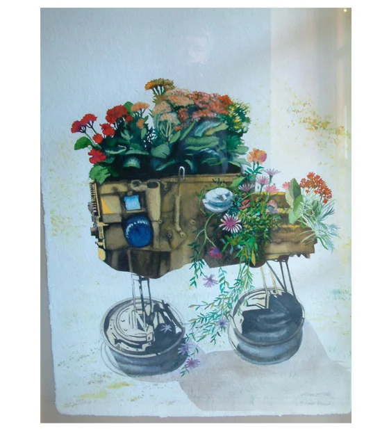 Vehicular Flower Pot