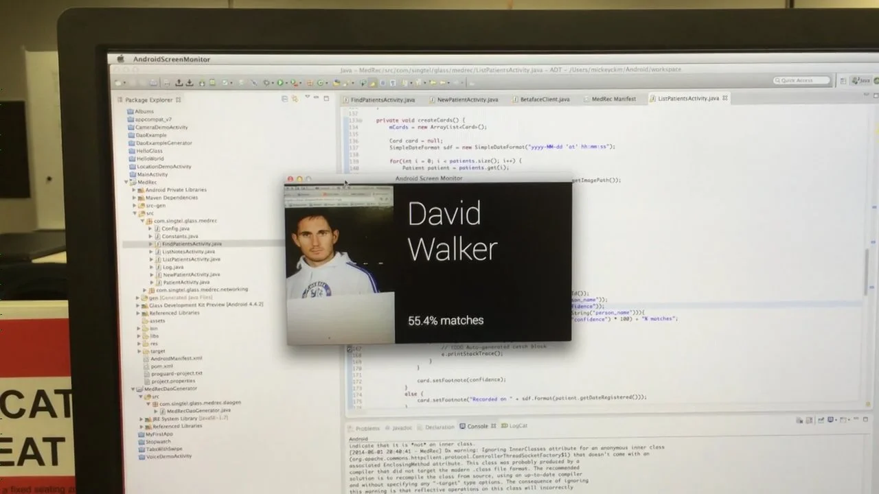 Google Glass Medical Record app
