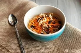 Healthy Carrot Cake Oatmeal Adapted recipe from MindBodyGreen, by Sally O'Neil January 20, 2015 5:15 AM