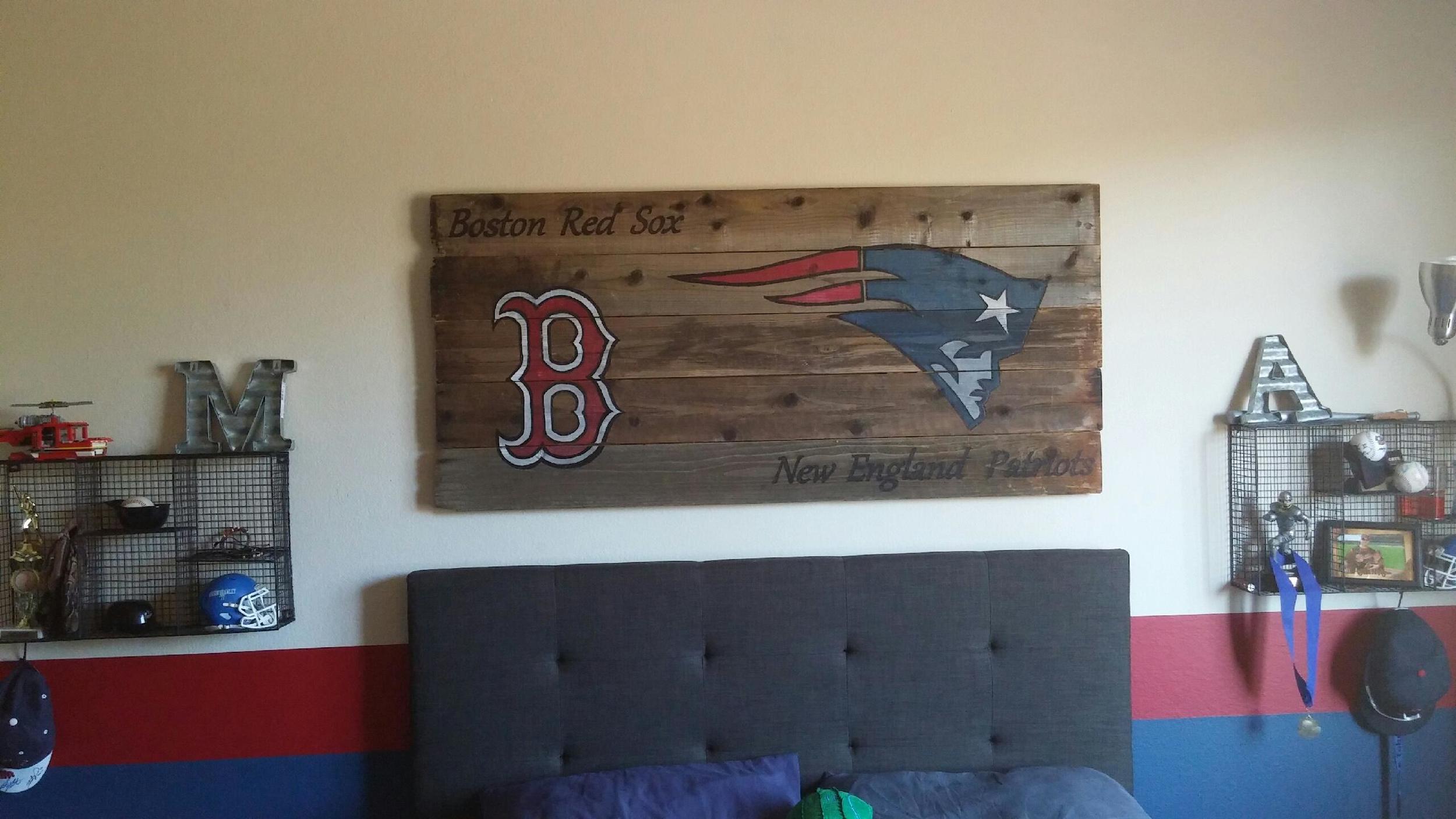 Reclaimed with Sports Logos