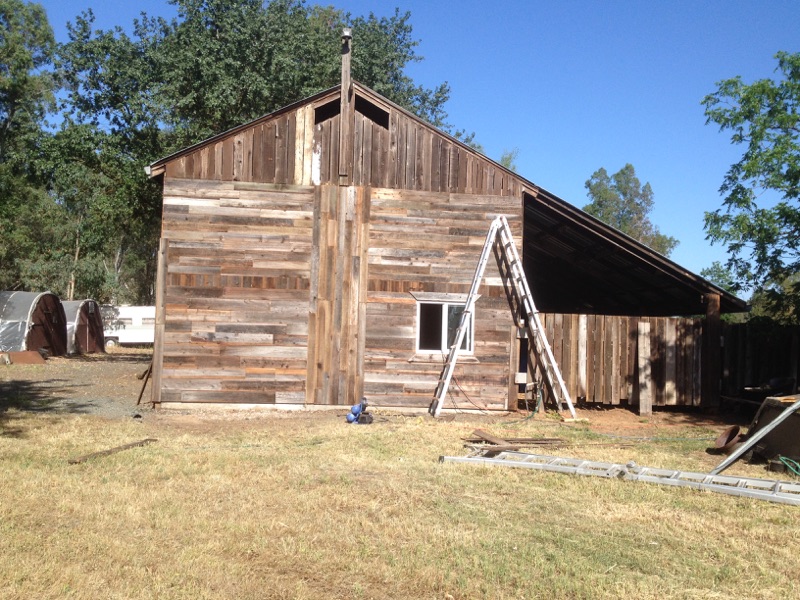 Building a Rustic Barn With Reclaimed Fence Boards