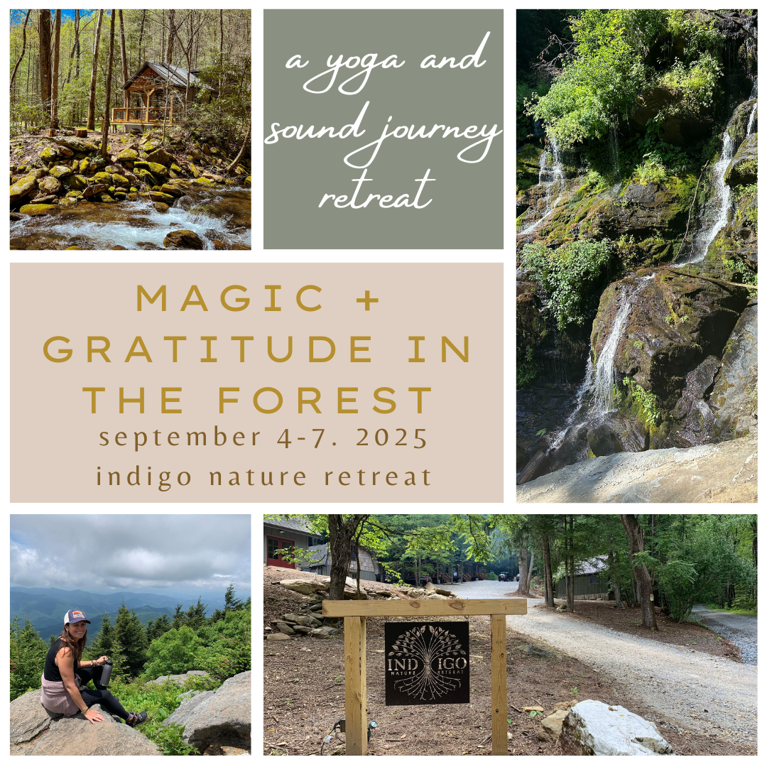 a yoga, sound healing and hiking retreat