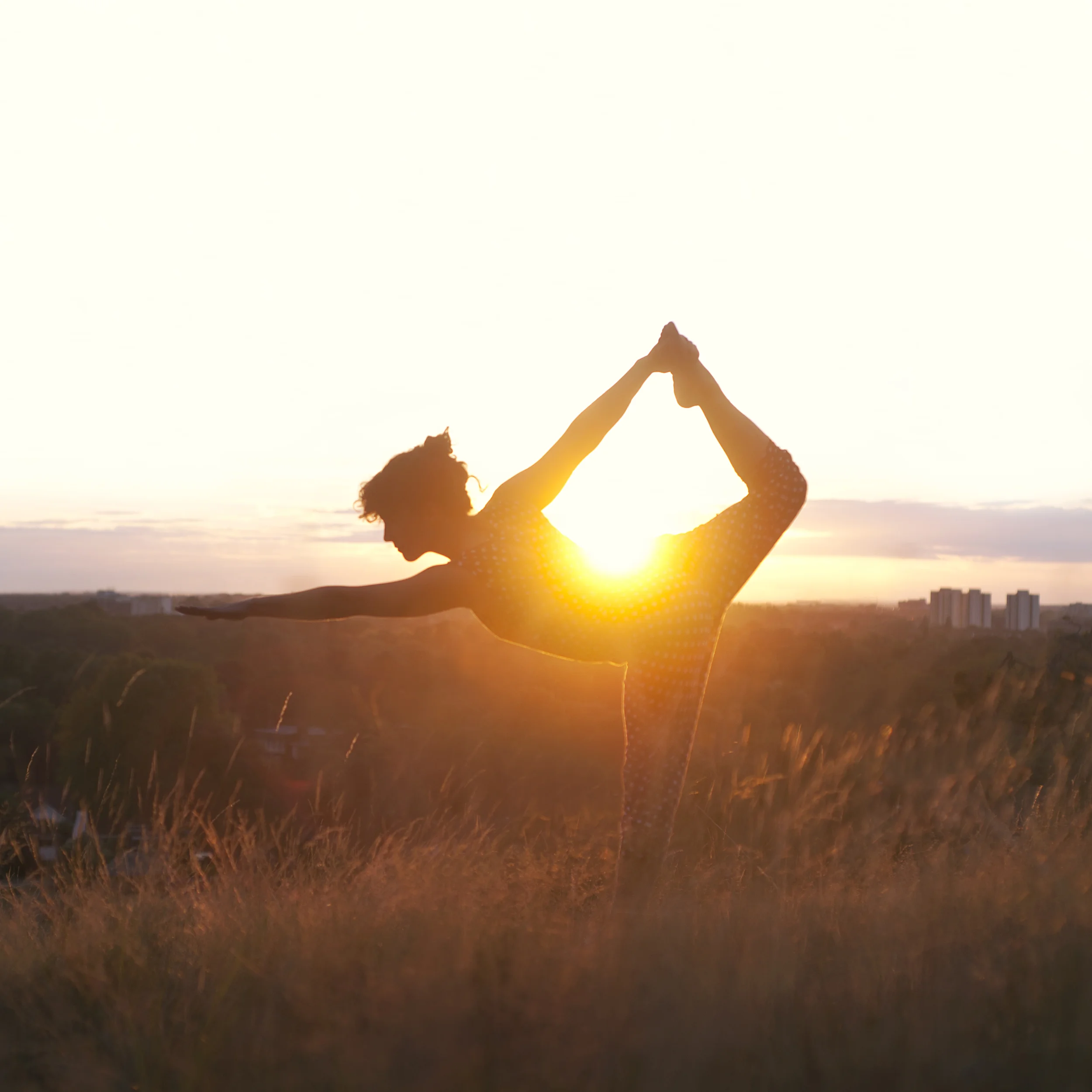 Natarajasana (Dancer's Pose) in Richmond Park - Photograph by Ida Hollis www.idahollis.co.uk