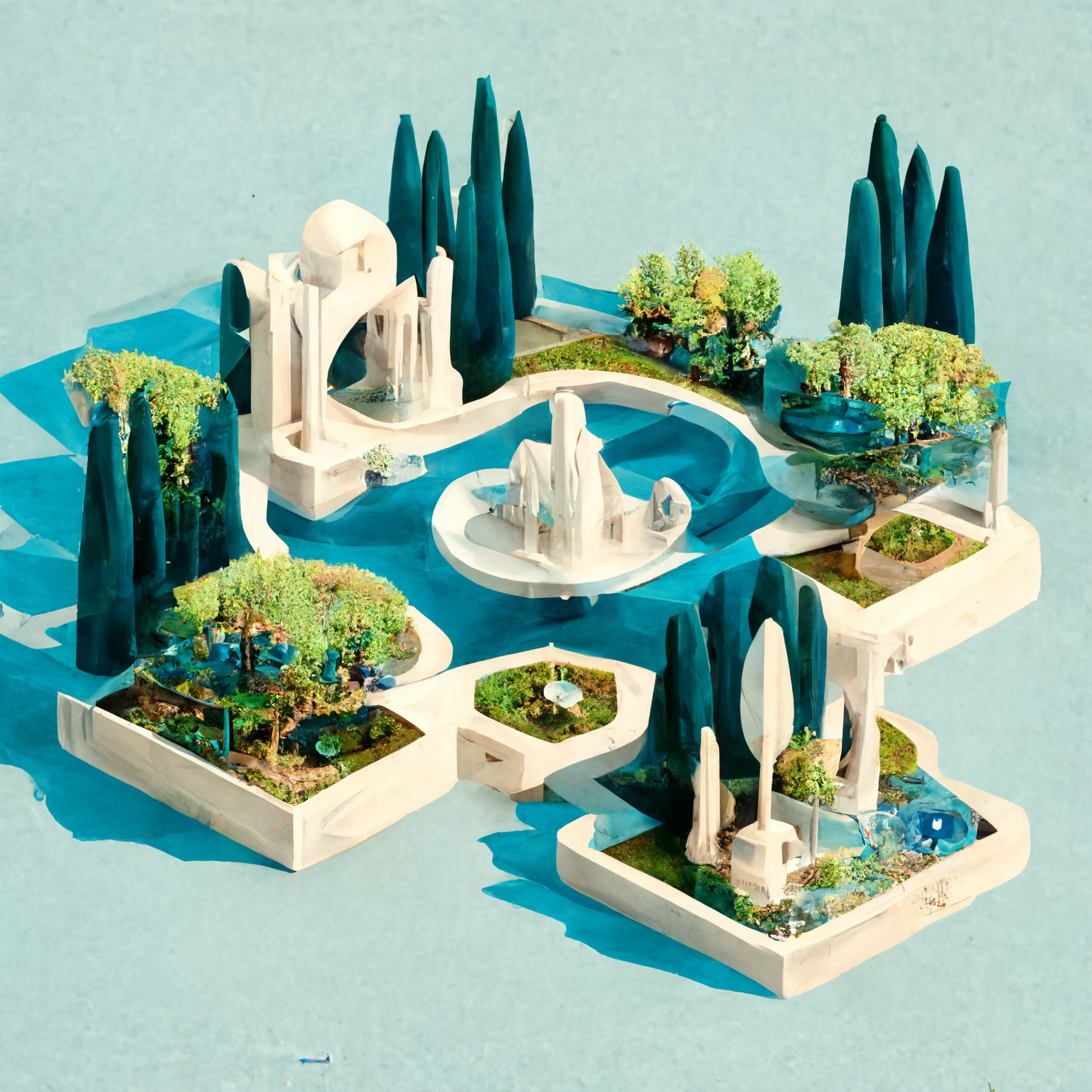 DDDDD_laila_isometric_miniature_organic_architecture_park_ponds_with__f60655be-587d-4ae3-a7b3-a623d10500da.png