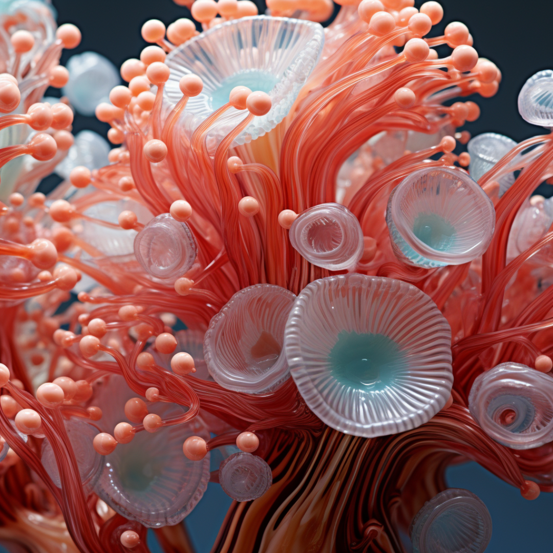 Detail of Coral made of Glass
