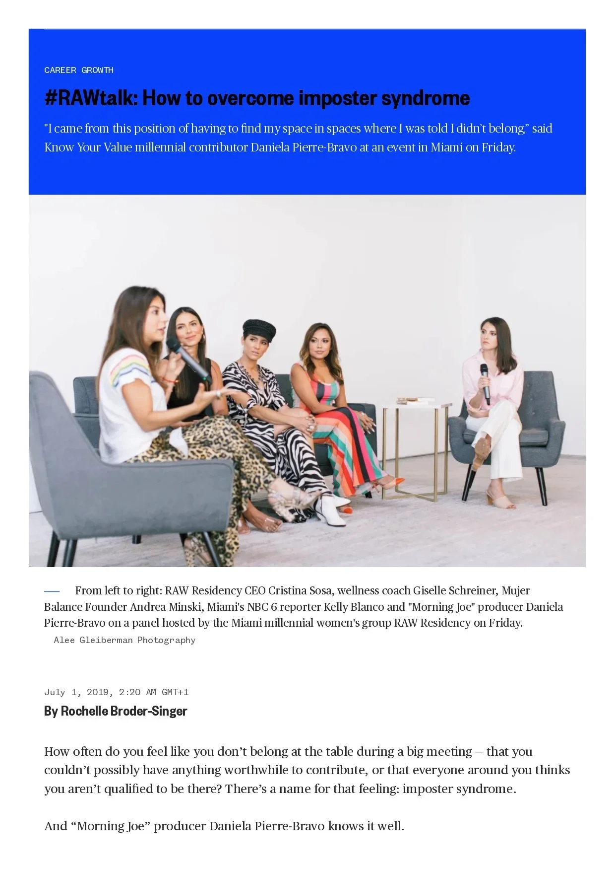 #RAWtalk: How to overcome imposter syndrome
