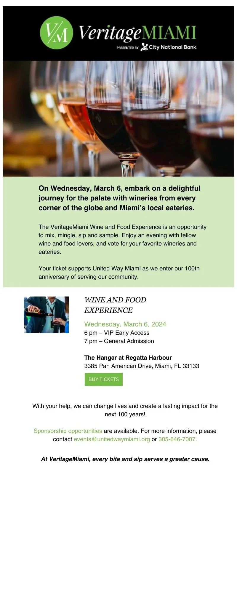 Secure your tickets for VeritageMiami Wine and Food Experience