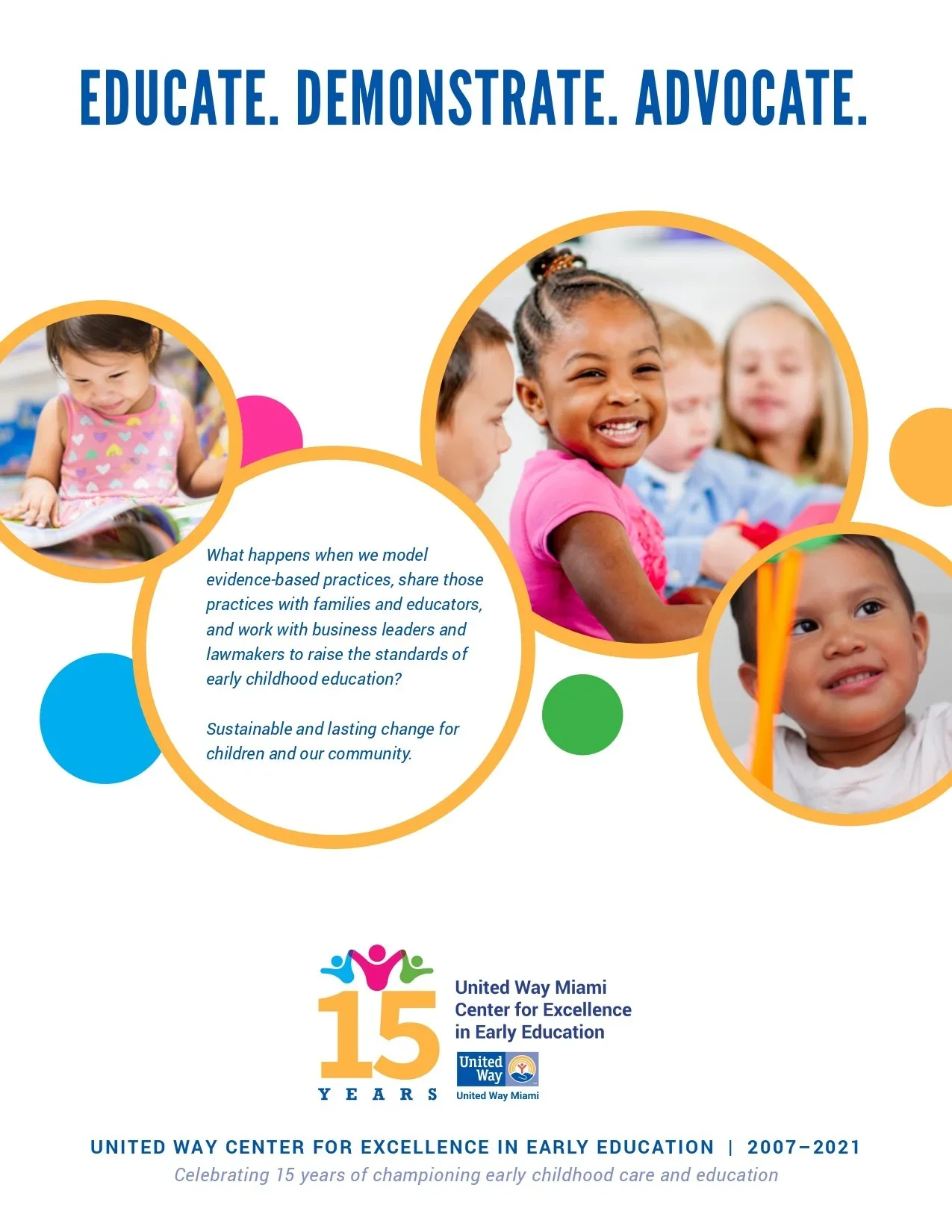 United Way Miami Center for Excellence in Early Education 15-year Report