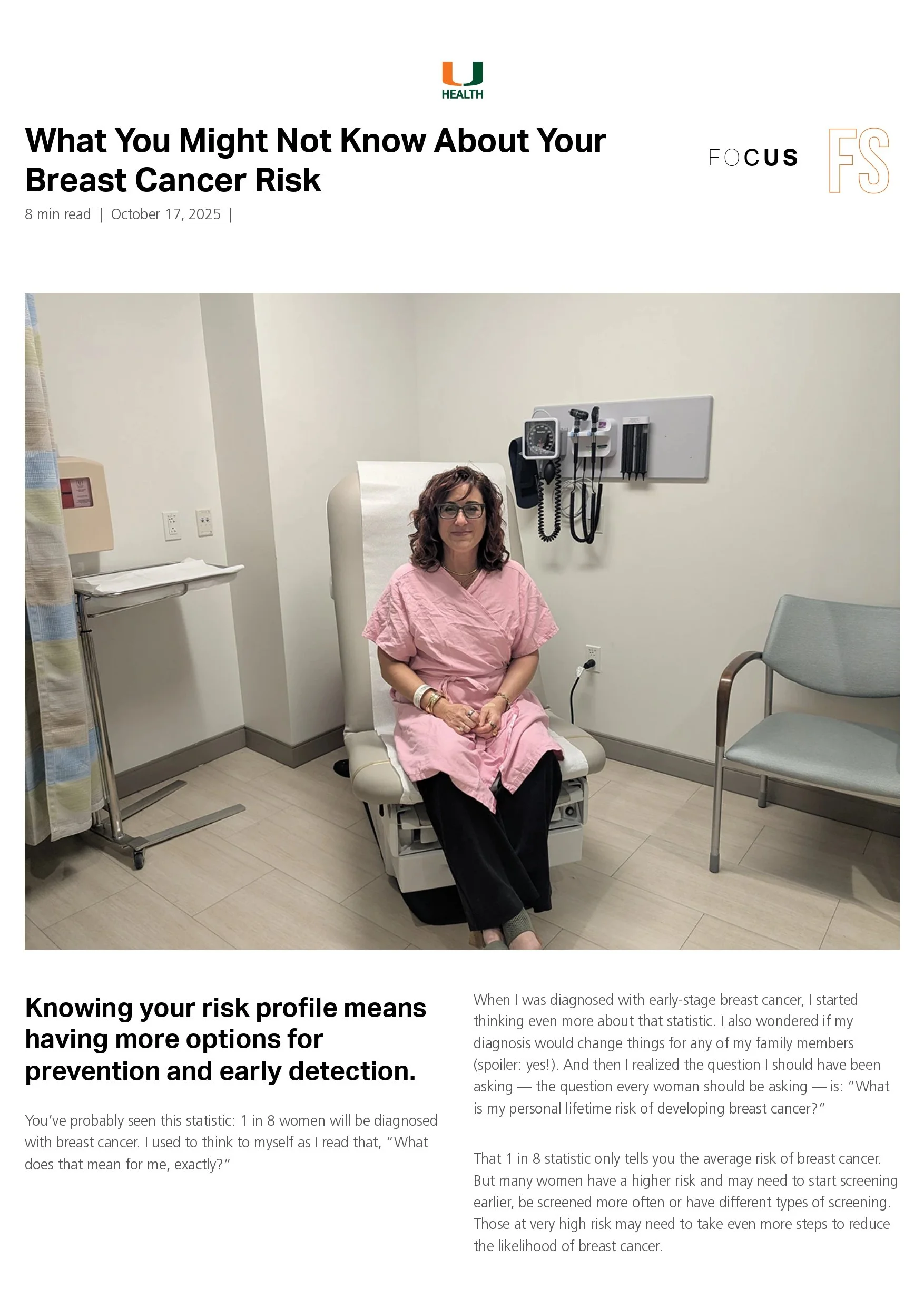 What You Might Not Know About Your Breast Cancer Risk