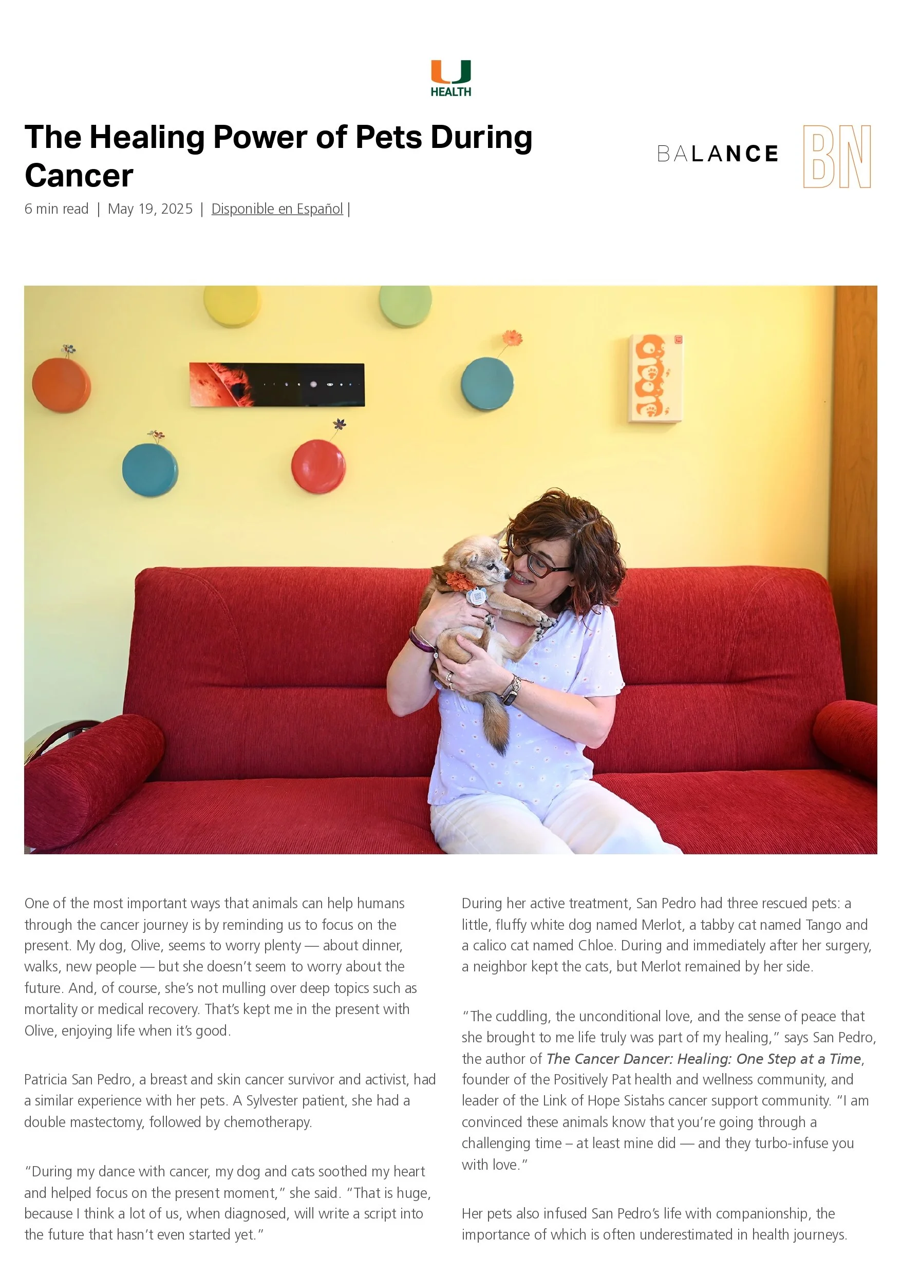 The Healing The Healing Power of Pets During Cancer