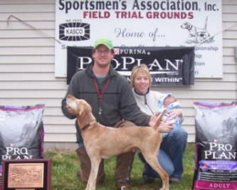 NAFC "Pappy" with Dustin Ochs, Amy Vogt & 140day old Kager Wade Ochs