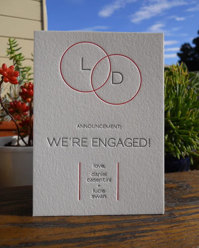 Joining circles engagement card