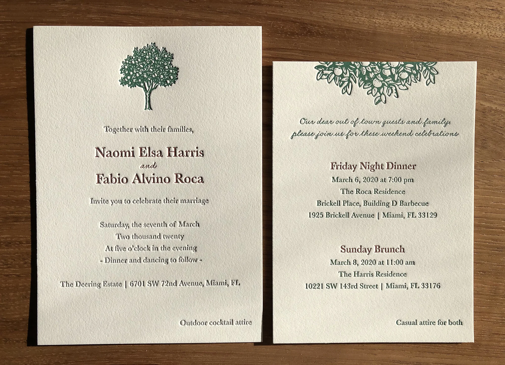 Mango tree invite set