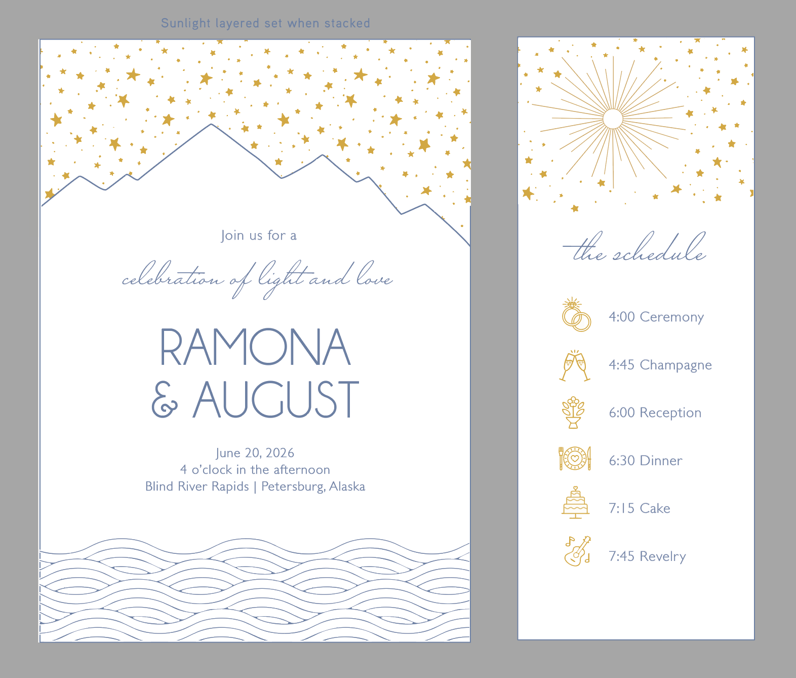 Starry mountains set