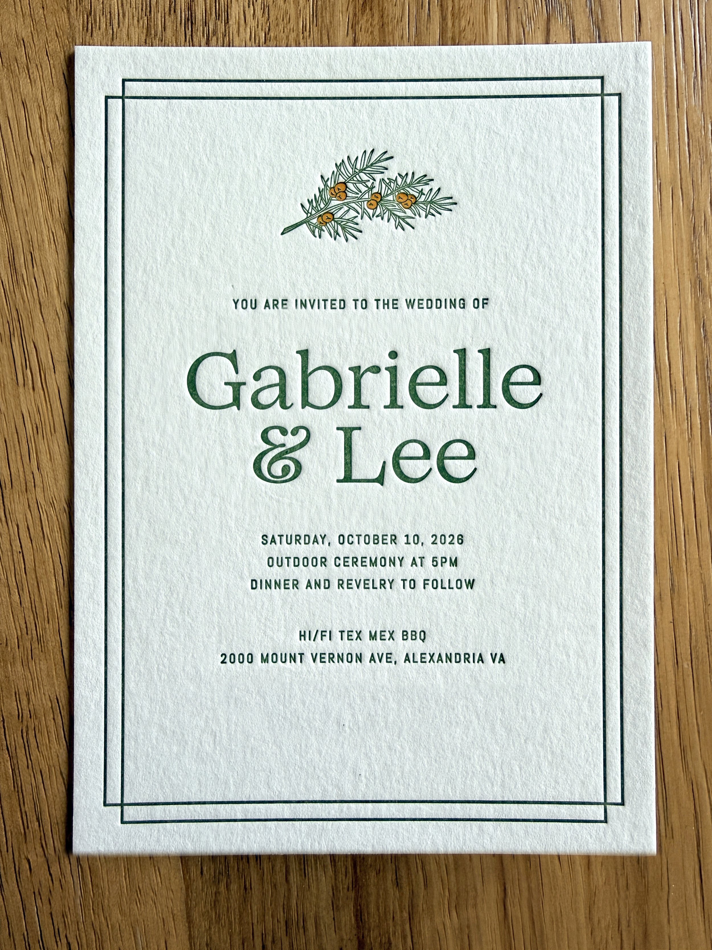 Gabrielle + Lee Juniper