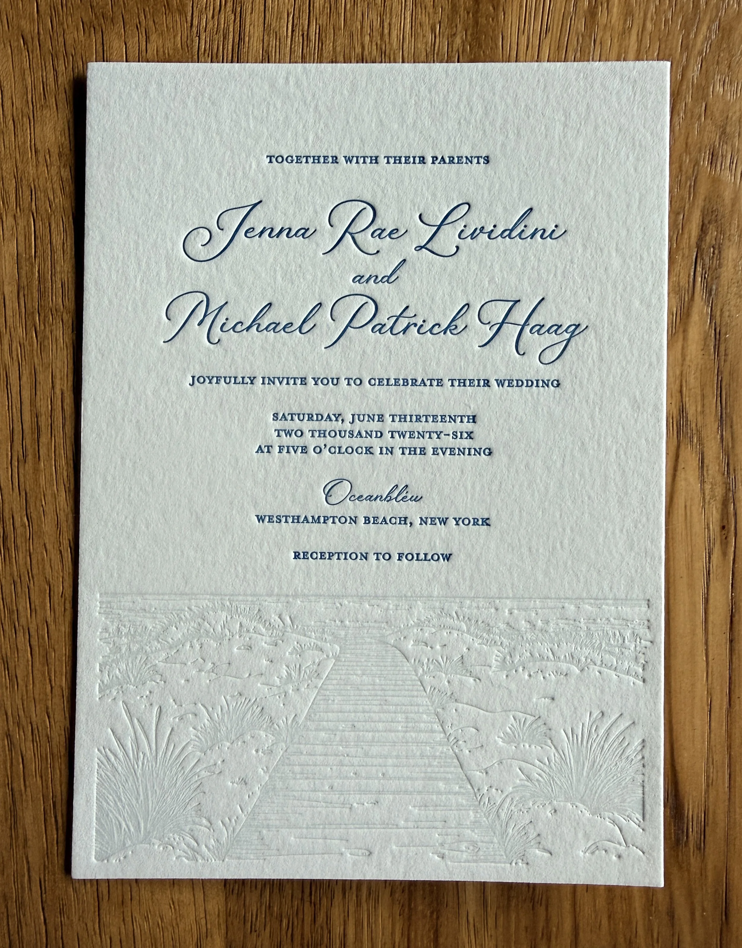 Jenna + Mike - grassy beach path