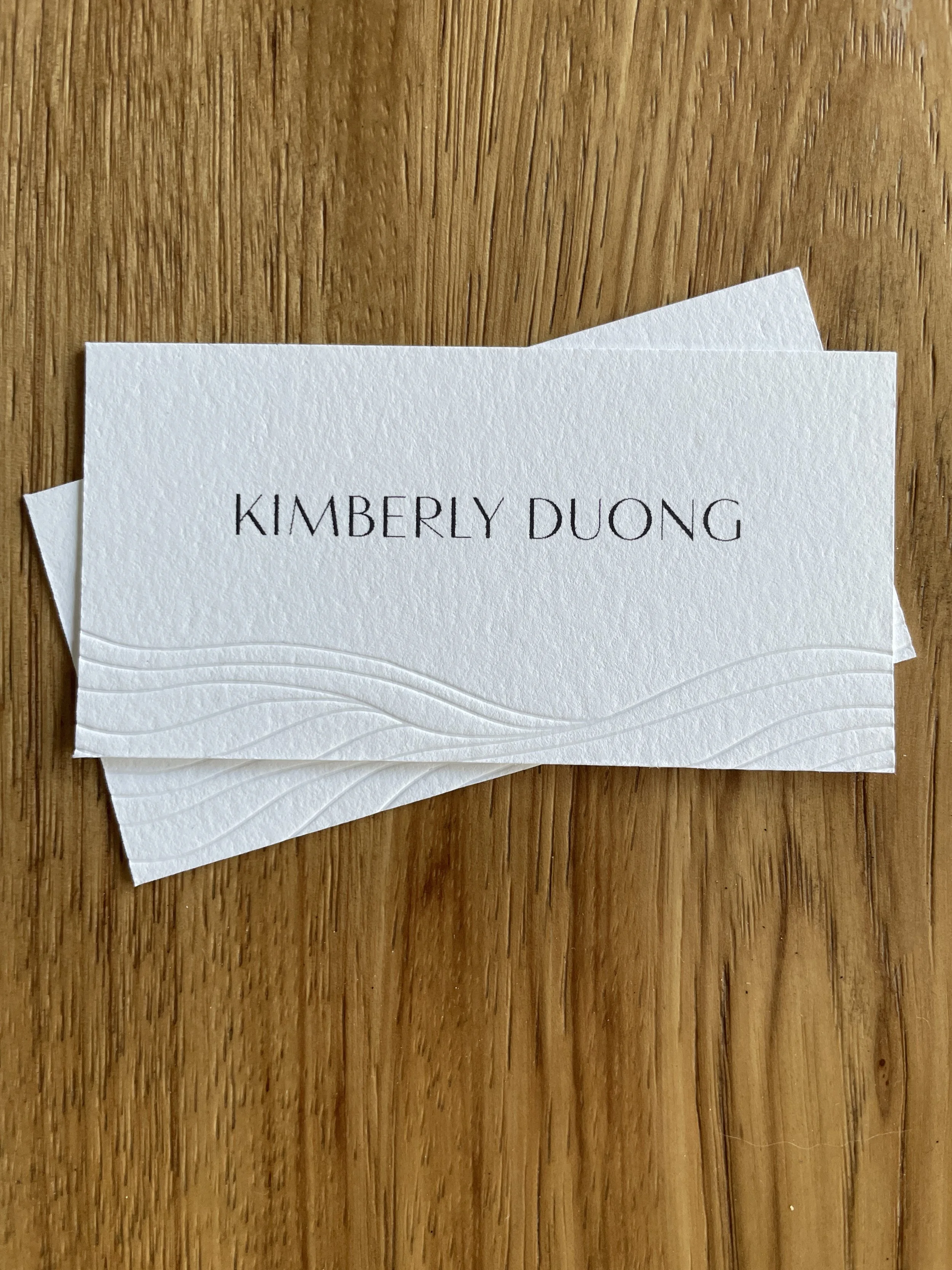 Wavey name cards 