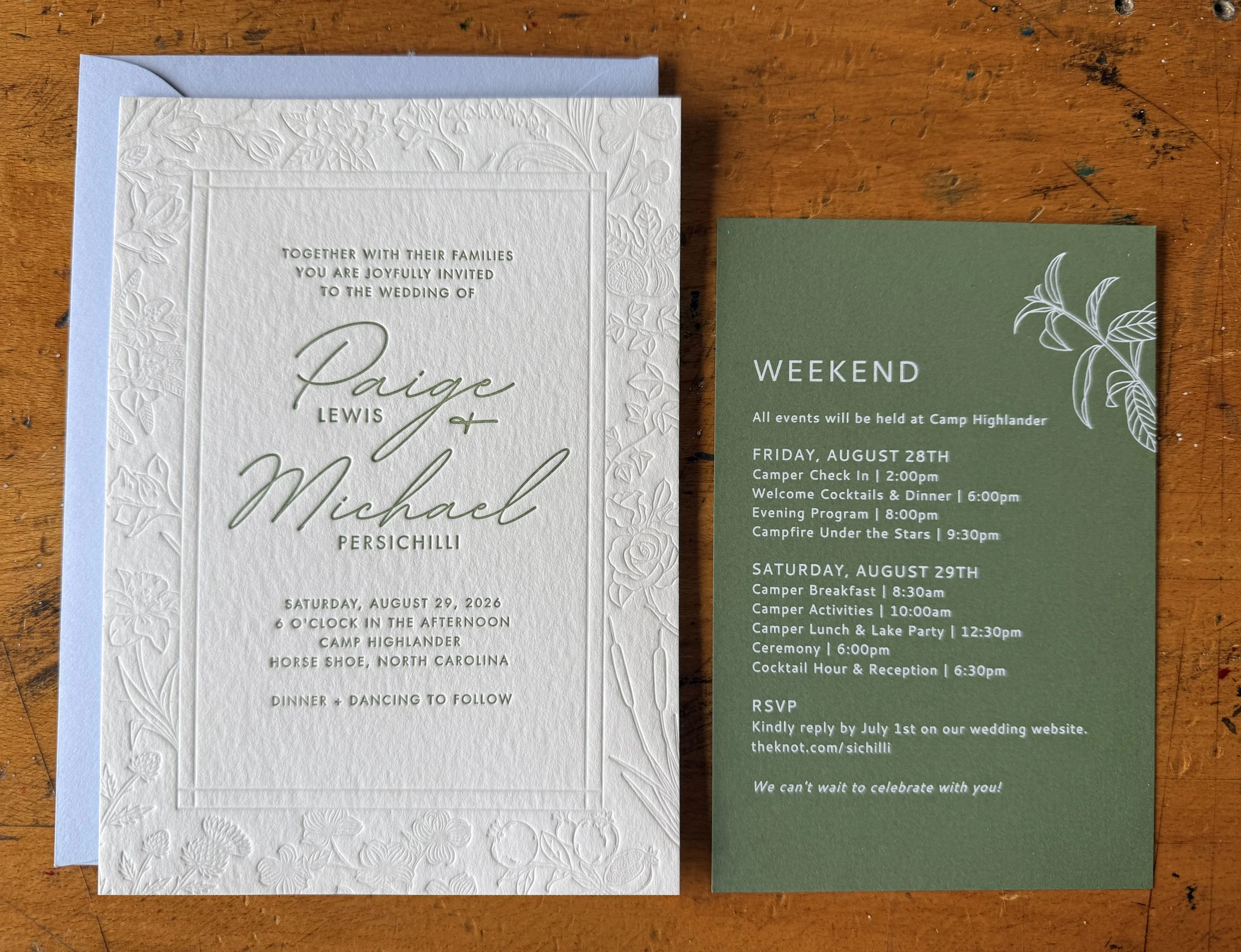 Paige + Mike set