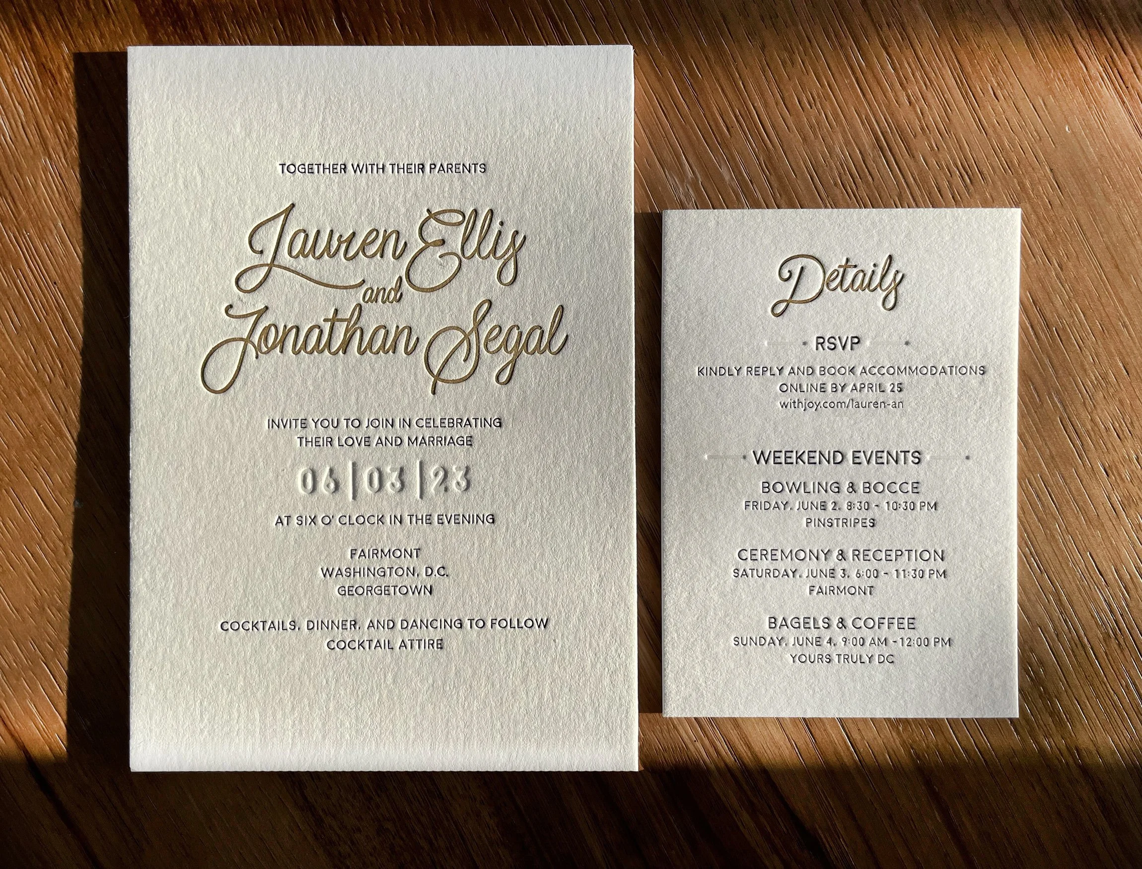 Font based modern wedding invite designs