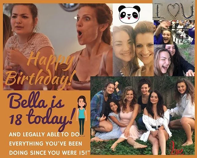 Happy 18!  Beautiful Bella!  Love you with all my heart! #18thbirthday #18yearsold #motherofadults #bella #clarabella