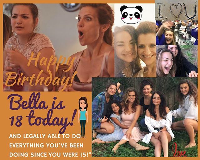 Happy 18! Beautiful Bella! Love you with all my heart! #18thbirthday #18yearsold #motherofadults #bella #clarabella