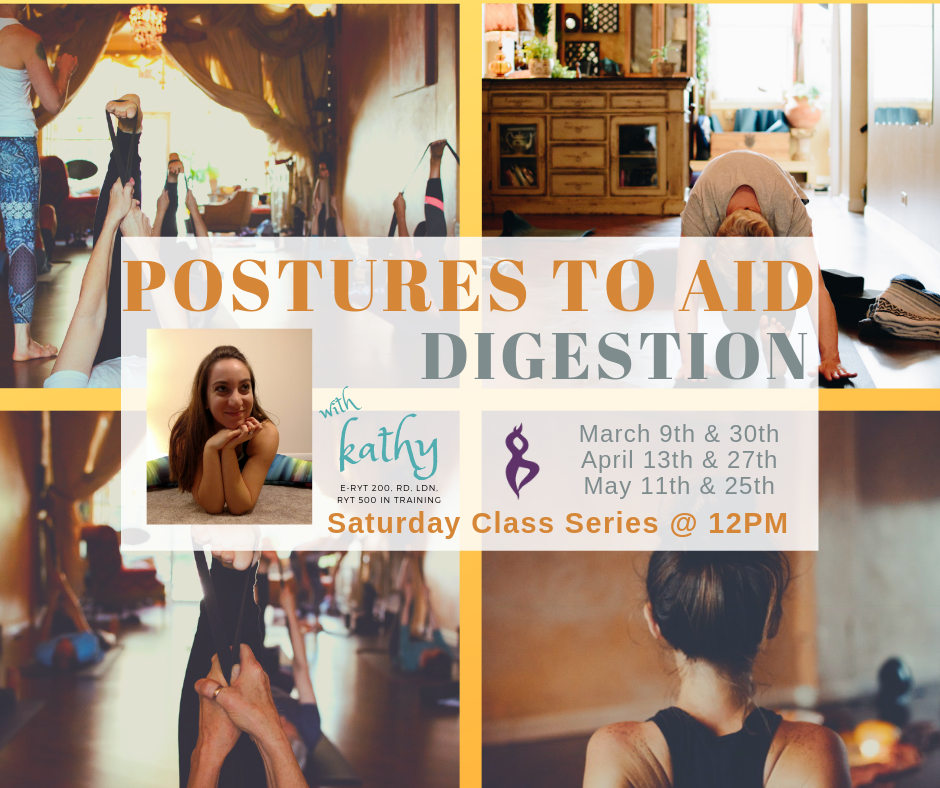 This class series will vary from month to month on the particular area of focus pertaining to the Digestive System.
