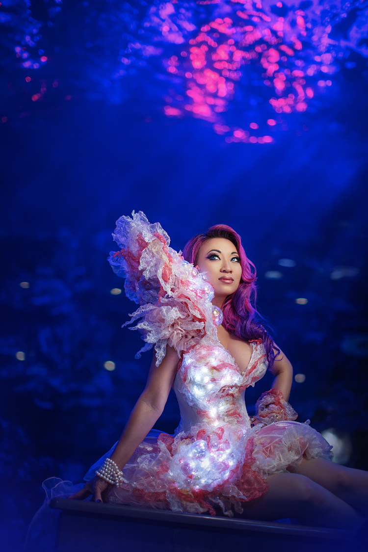 Yaya Han in her Jellyfish Dress