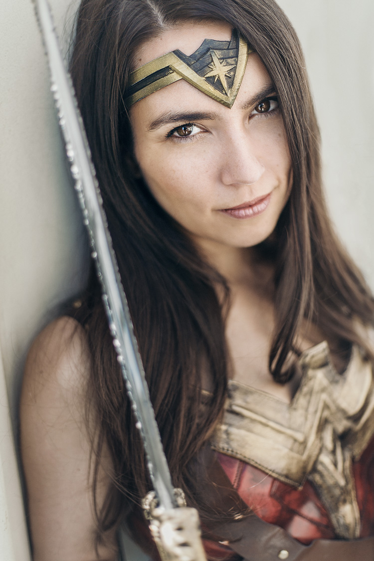 Wonder Woman modeled by Trisha Hershberger / DC Comics