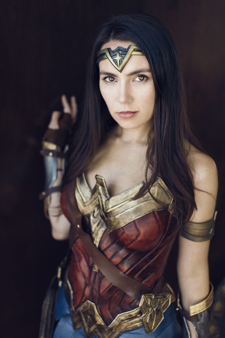 Wonder Woman modeled by Trisha Hershberger / DC Comics