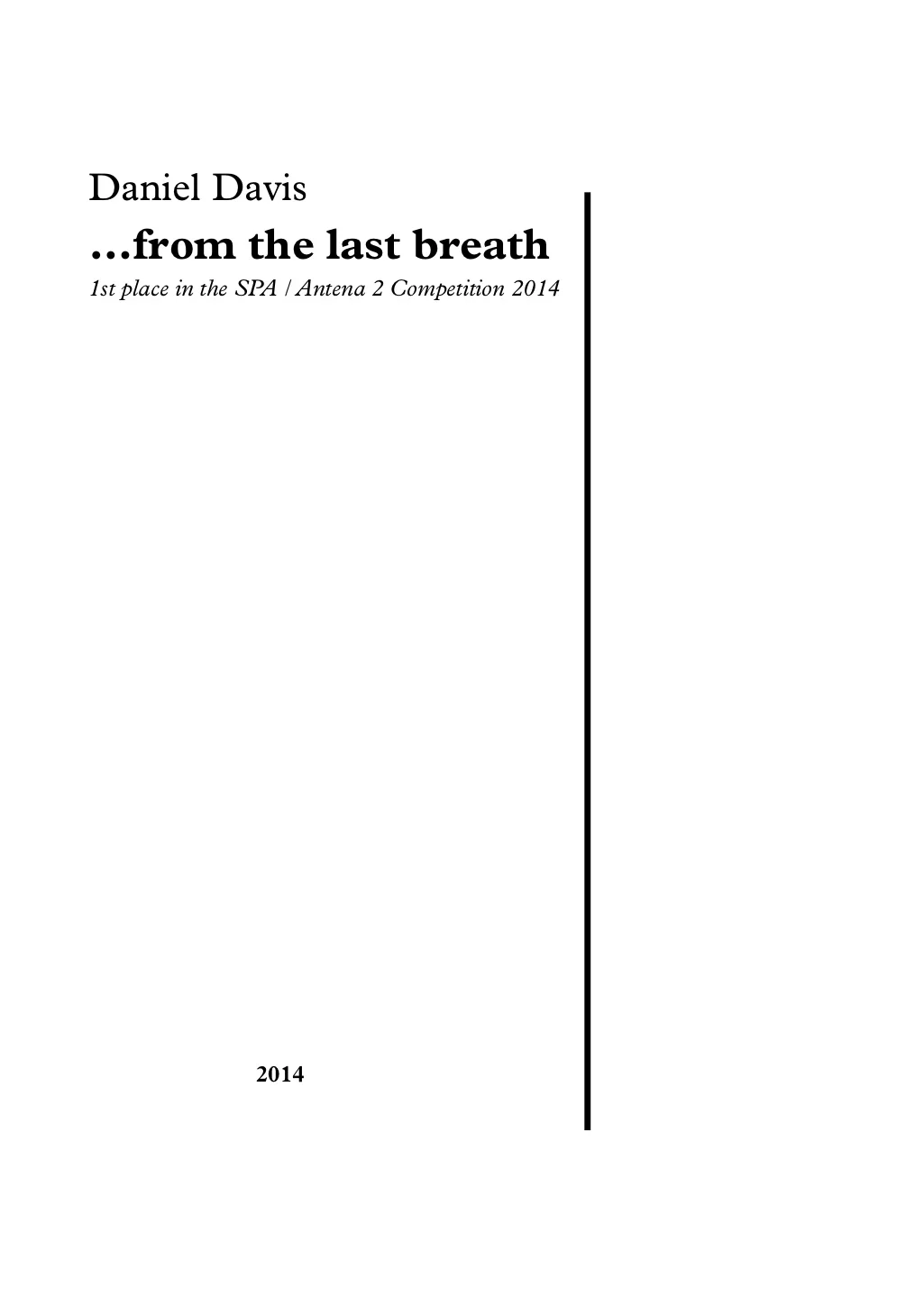 ...from the last breath (2014)